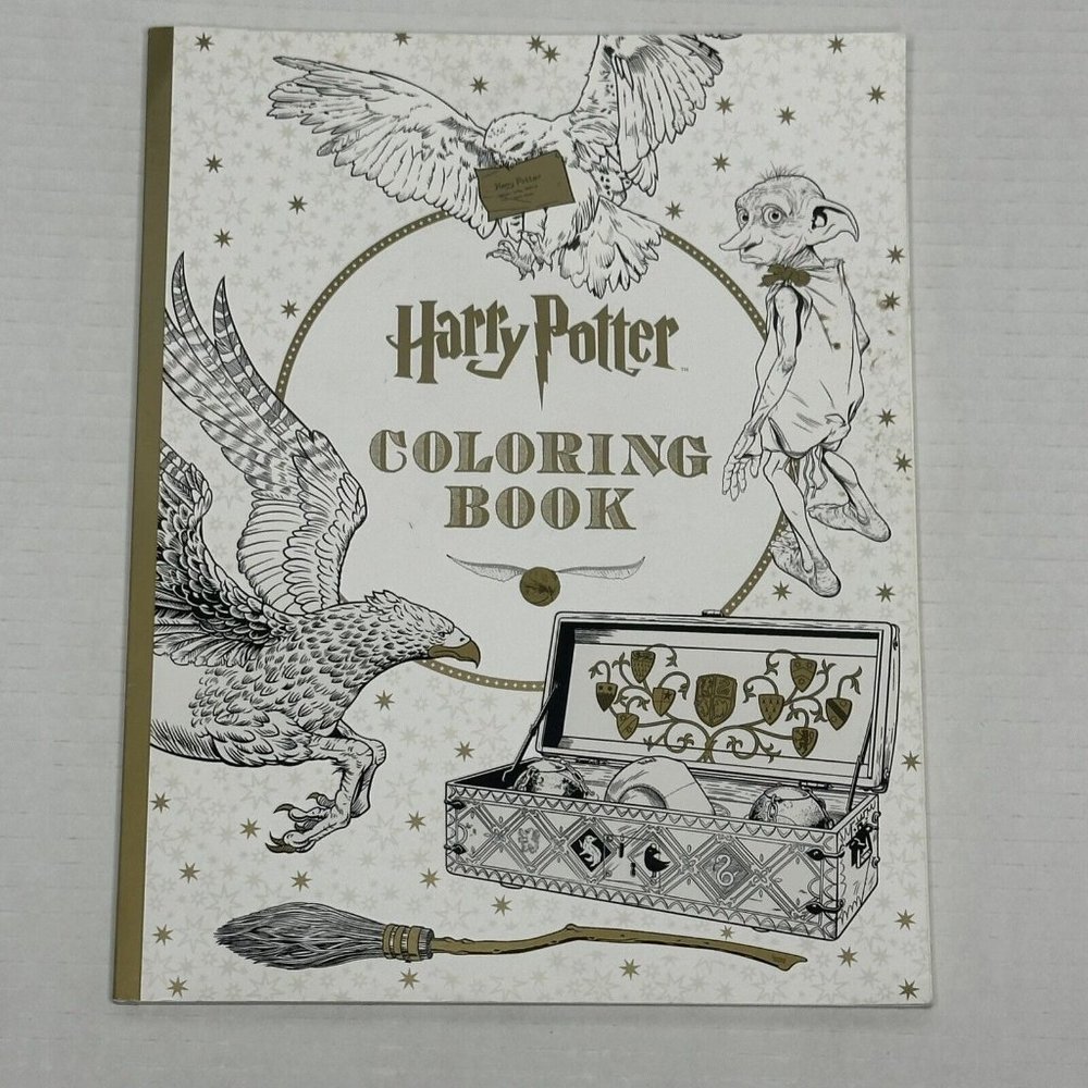 Harry Potter Coloring Book by Scholastic 2015, Trade (Crease In Corner)
